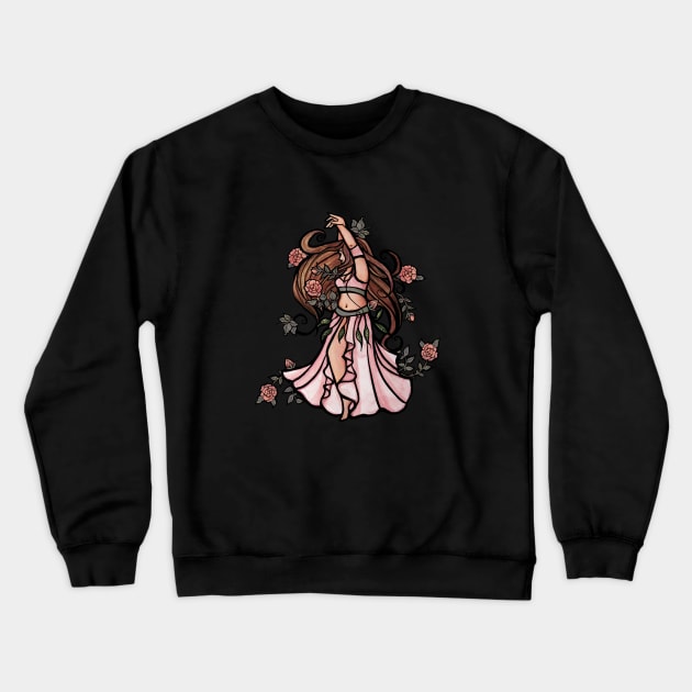 Belly Dancer Crewneck Sweatshirt by bubbsnugg